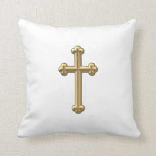 Golden "3-D" Cross 2 Kussen