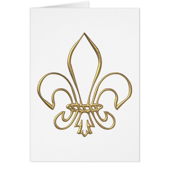Golden "3-D" Fleur-de-lis (Voorkant)