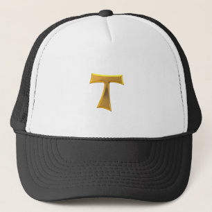 Golden 3-D Kijk Franciscan Tau Cross Trucker Pet