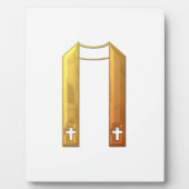 Golden "3-D" Liturgical Stole Fotoplaat (Voorkant)