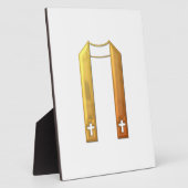 Golden "3-D" Liturgical Stole Fotoplaat (Zijkant)