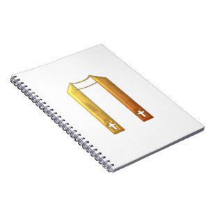 Golden "3-D" Liturgical Stole Notitieboek