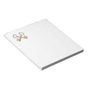Golden "3-D" St. Peter's Keys Notitieblok