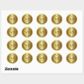 Golden 45th Anniversary with laurel wreath Sticker (Feuille)