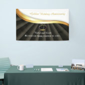 Golden 50e bruiloft religieus Jubileum Spandoek (Beurs)