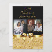 Golden 50th Anniversary Invitations pour Maryann (Devant)