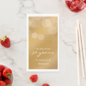 Golden 50th Bruiloft Jubileum Feestservetten Servet (Insitu)