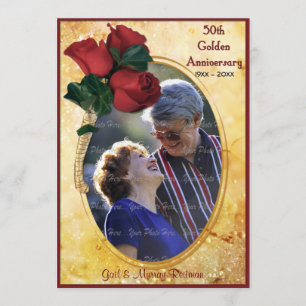 Golden 50th Jubileum Save The Date