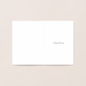 Golden 50th Mariage Anniversaire carte avec coeur (Intérieur)