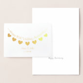 Golden 50th Mariage Anniversaire carte de battemen (Affichage)