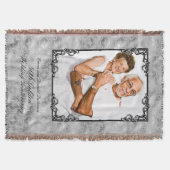 Golden 50th Wedding Jubileum Fotomonogram Deken (Voorkant)