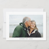 Golden 50th Wedding Jubileum | Minimalistische fot Kaart (Achterkant)