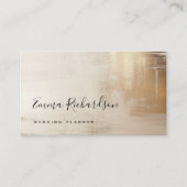 Golden Abstract | Elegant Visitekaartje (Voorkant)