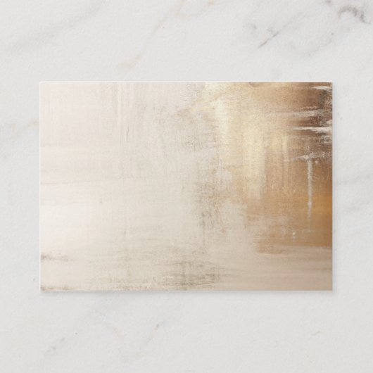 Golden Abstract | Elegante bruiloft details Informatiekaartje (Achterkant)