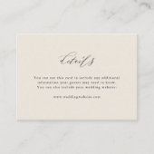 Golden Abstract | Elegante bruiloft details Informatiekaartje (Voorkant)