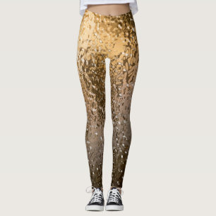 Golden Abstract Licht Leggings