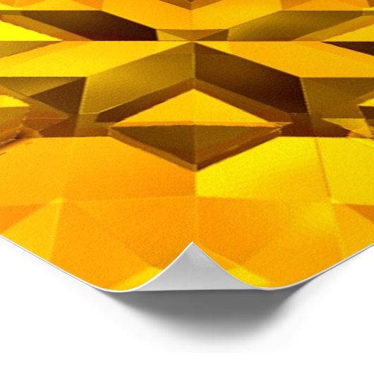 Golden Abstract Poster (Hoek)
