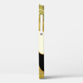 Golden Abstract Wave Modern Gold Glam Trendy Case-Mate iPhone Case (Achterkant / Links)