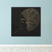 Golden Abstracte kunst Prints (Insitu (Houten vloer))