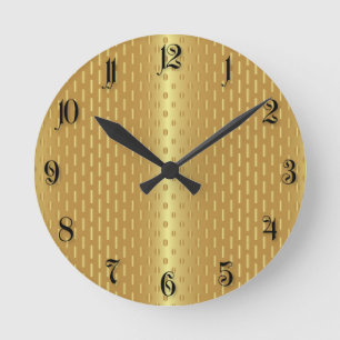 Golden achtergrond ronde klok