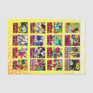 Golden Age Adventure Comic Hoesjes, misdadigers va Tissuepapier