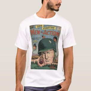 Golden Age Comic Art - Mannen in actie T-shirt