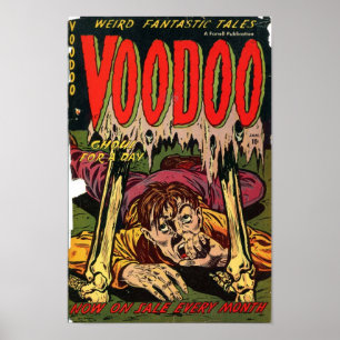 Golden Age Comic Art - Voodoo Poster
