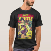  Golden Age Comic Book Blue Beetle T-shirt (Voorkant)