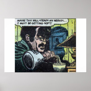 Golden age Horror strips 50s klassieke retro Poster