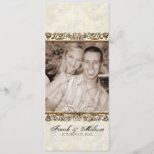 Golden Age of Elegance, Swirls Wedding Programme Programma (Voorkant)