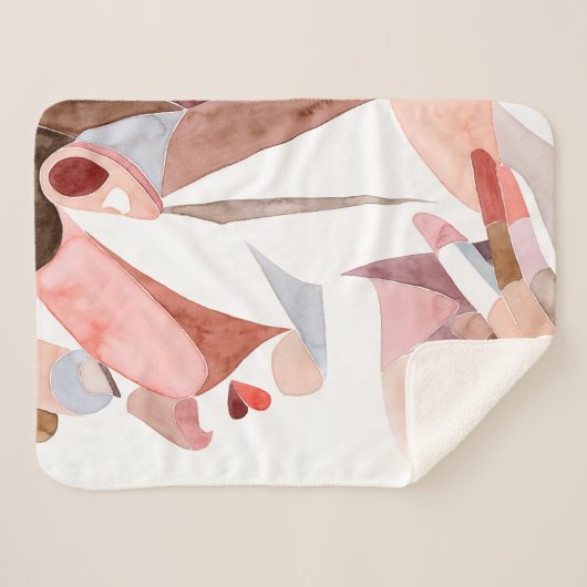 Golden Age Woman Sherpa Deken (Voorkant (horizontaal))