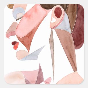 Golden Age Woman Vierkante Sticker