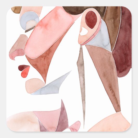 Golden Age Woman Vierkante Sticker (Voorkant)