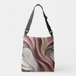 Golden Air – Rose Champagne Flowing Abstract Crossbody Tas