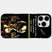 Golden Alien in Area 51 Case-Mate iPhone Case (Achterkant (horizontaal))