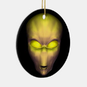 Golden Alien Keramisch Ornament (Rechts)