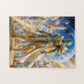 Golden Alien Warrior Puzzle (Horizontal)