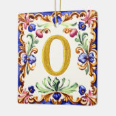Golden Alphabet – Letter O Keramisch Ornament (Links)
