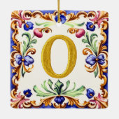 Golden Alphabet – Letter O Keramisch Ornament (Achterkant)