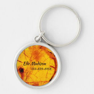 Golden Amber Sleutelhanger