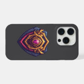 Golden Amethyst Emblem iPhone Hoesje (Achterkant horizontaal)