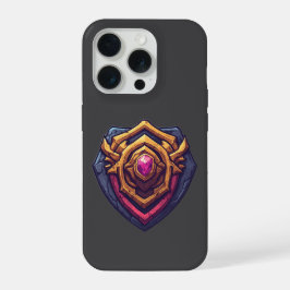 Golden Amethyst Emblem iPhone 15 Pro Hoesje