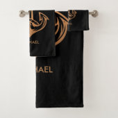 Golden Anchor Bad Handdoek (Insitu)