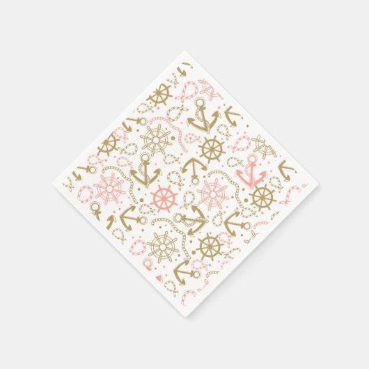 Golden Anchor Pattern Servet (Hoek)