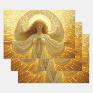 Golden Angel Awakening of Knowledge Inpakpapier Vel