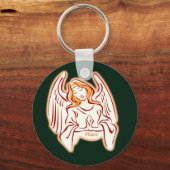 Golden Angel of Peace Sleutelhanger (Voorkant)