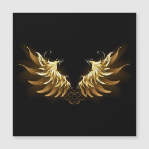 Golden Angel Wings op zwarte achtergrond