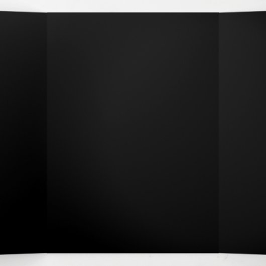 Golden Angel Wings op zwarte achtergrond Drieluik Aankondiging (Binnenkant midden)