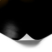 Golden Angel Wings op zwarte achtergrond Perfect Poster (Hoek)