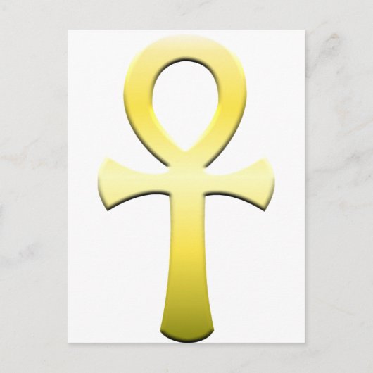 Golden Ankh Briefkaart (Voorkant)